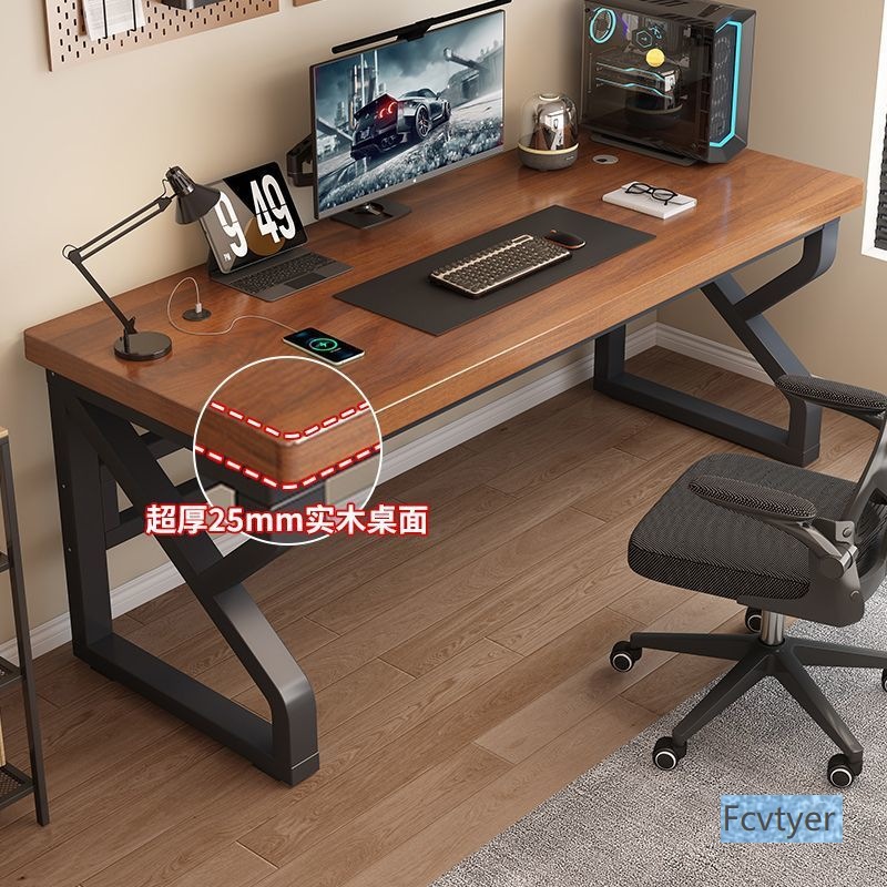 Haobang Bedroom Student E-Sports Double Office Workbench Solid Wood Computer Table Simple Long Table Small Table Desk