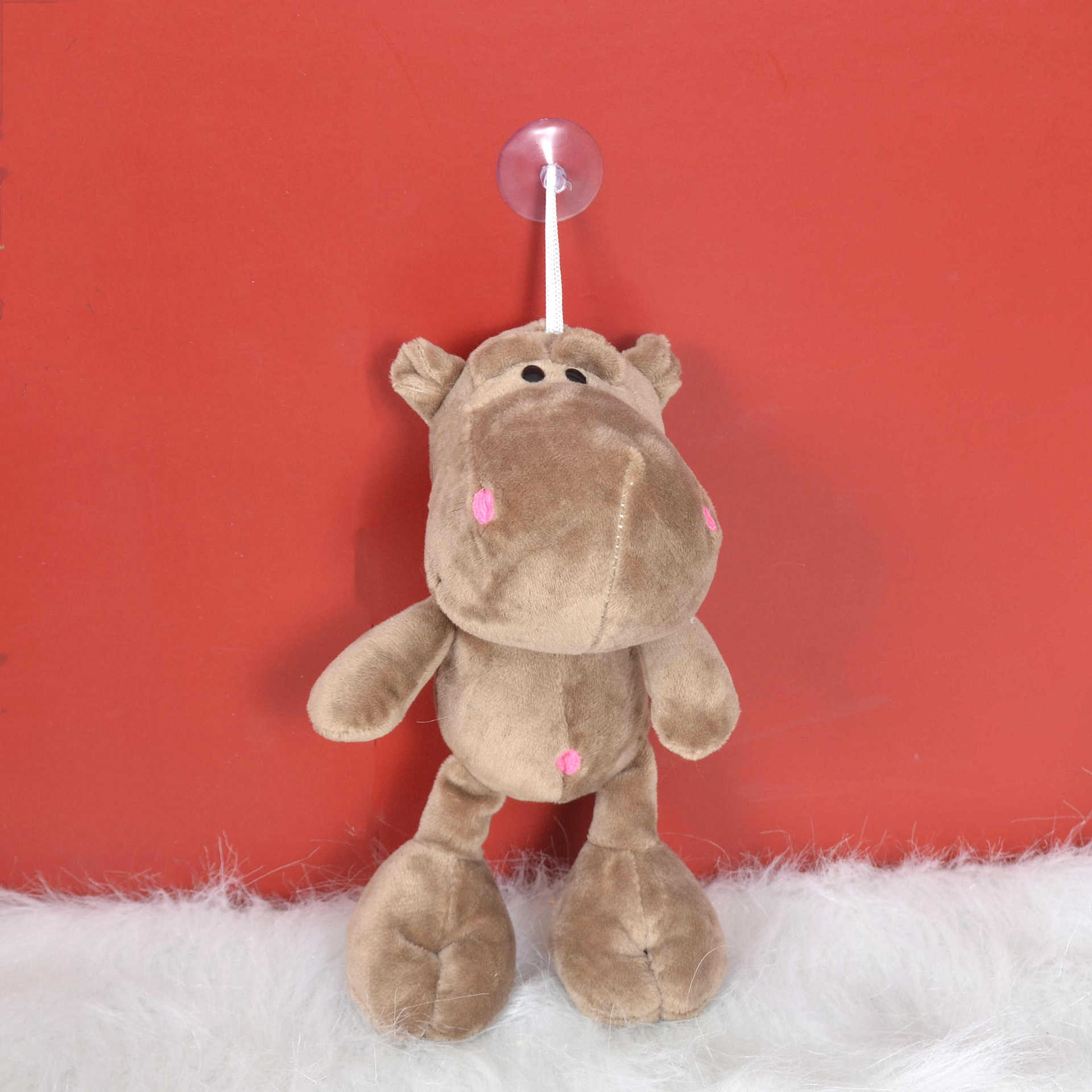 Lindo animal de cabeza grande, tigre, león, muñeca de agarre de 8 pulgadas con ventosa, puesto de muñecas, lote de fabricantes de juguetes de peluche