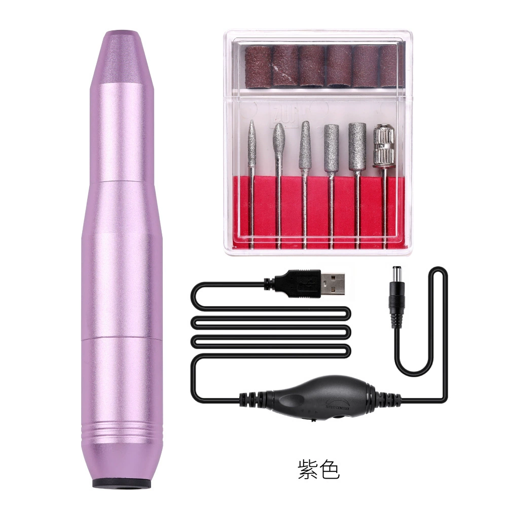 Electric Nail Drill Machine, multi-model sanding/milling kit, USB portable, 0.6 kg