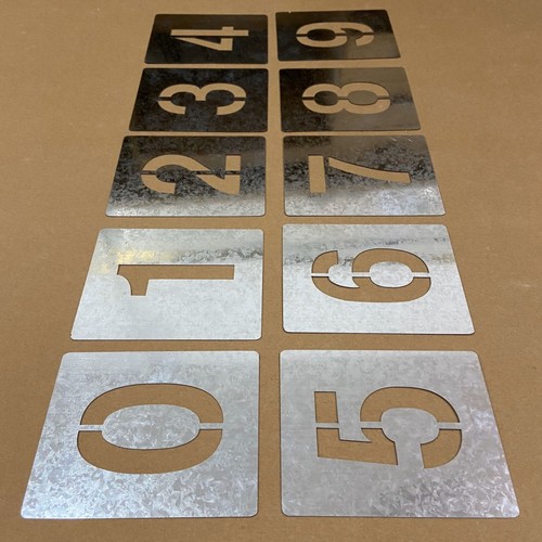Sheet metal hollow number 0-9 spray paint template letter A-Z iron plate engraved character mold advertising sign