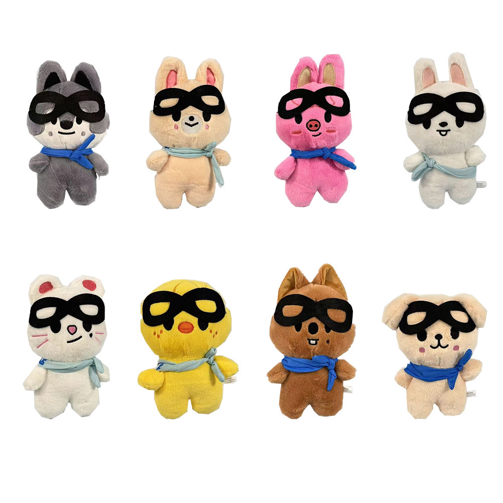 韩国明星组合李龙馥方灿飞行员流浪儿童毛绒玩具可爱挂件娃娃玩偶