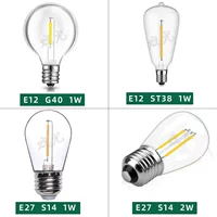 Фабрика в запасе оптовой S14led 1w/2W шарик 2700K st38 шарик высокого напряжения 230V пластмасса ЛЮБИМЧИКА