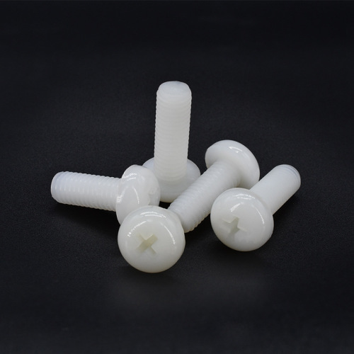Factory direct sales of white nylon insulated plastic round head screws wholesale M2-M8 plastic pan head cross recessed machine wire