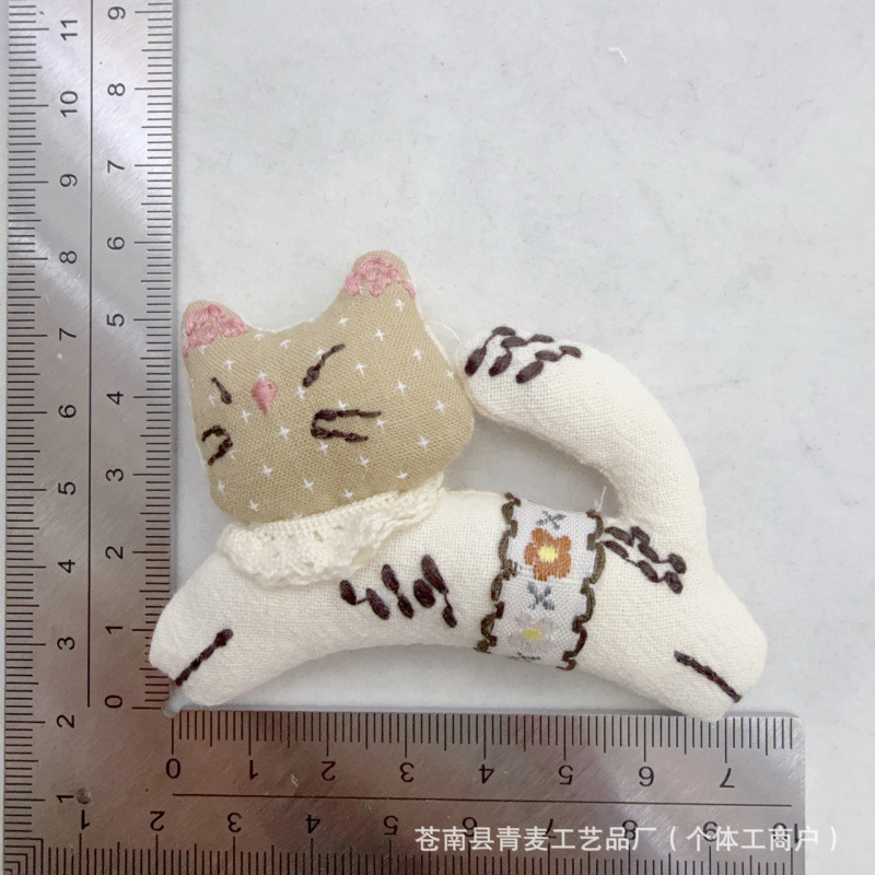 新款韩系可爱卡通布艺塞棉玩偶别针配饰包包衣服配饰挂饰|undefined