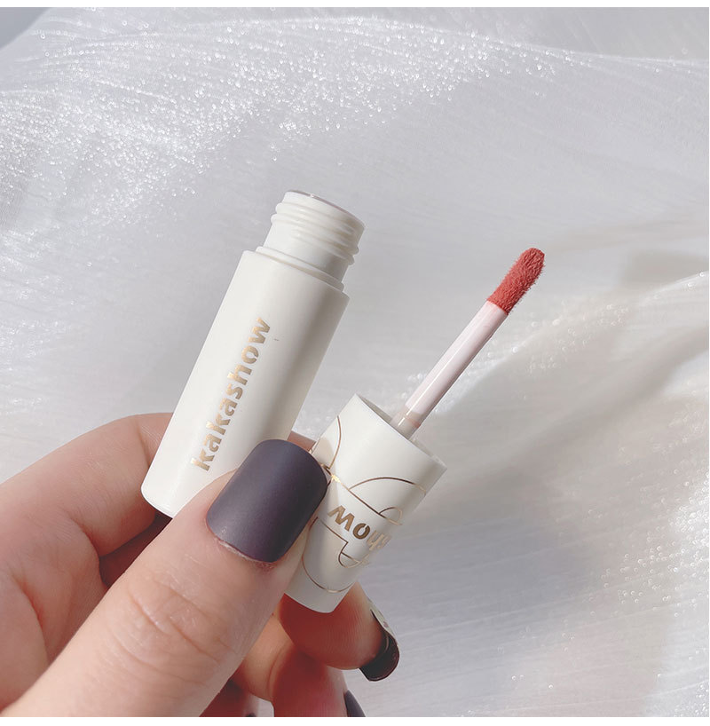 kakashow velvet lip gloss and lip paste matte finish red lip gloss that doesn't stick to cups and doesn't fade, an affordable alternative for students undefined