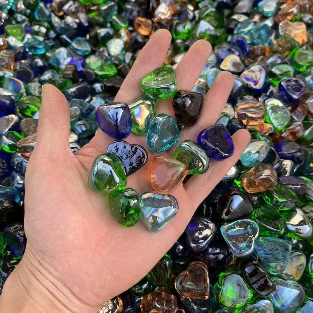 供应异形不规则玻璃石  儿童挖宝考古宝石  装饰摆件微景观造景石