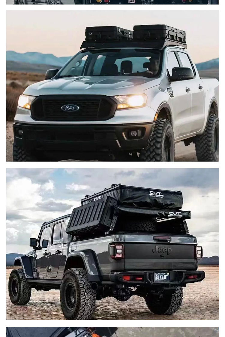 Roof equipment box 83 liters ROAM brand luggage net board step bag holder explosion-proof anti-fall off-road tool box