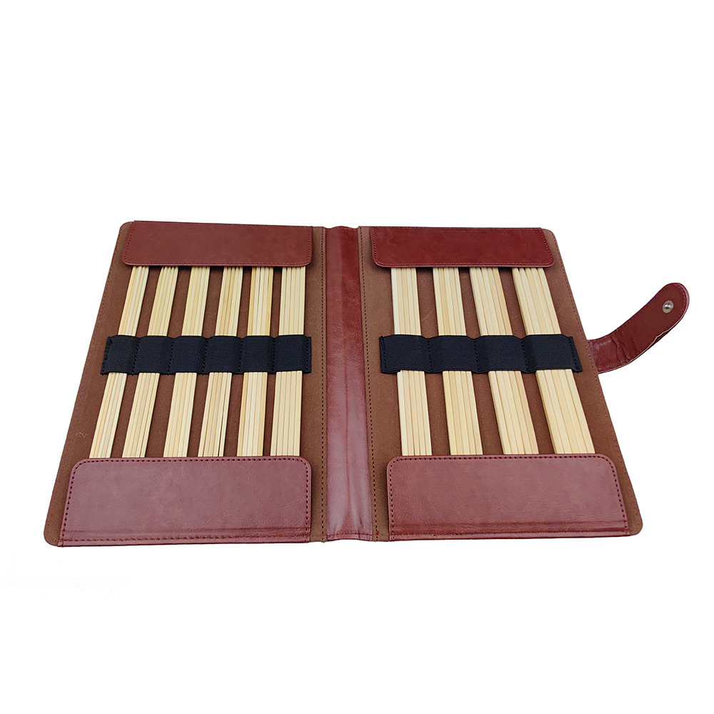 Herramienta de tejido transfronterizo blanqueamiento cubo de bambú suéter guía de bambú 20CM 10 pago PU juego