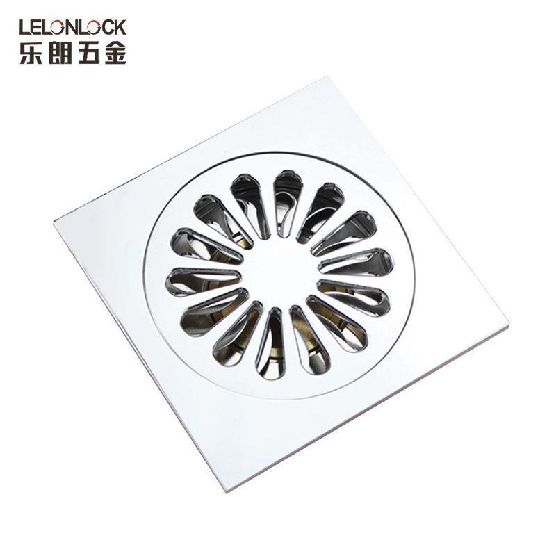 Lelang desodorante de cobre cuarto de ducha cuadrado desagüe de piso baño lavadora baño alcantarillado cubierta de desagüe de piso a prueba de insectos