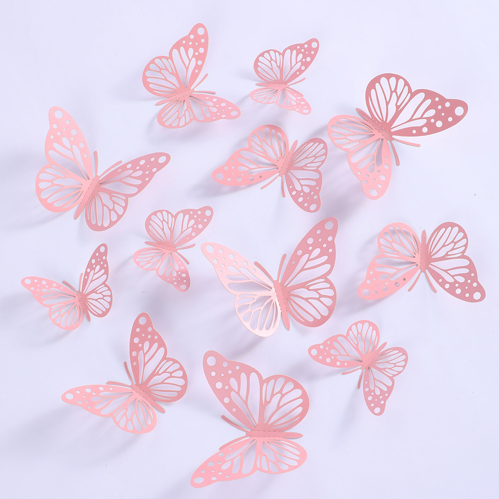 Bunte, realistische 3D-Schmetterlings-Wandaufkleber für die perfekte Dekoration von Zuhause und Partys_voghion.com