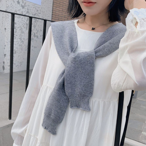 Dickey Collar shirt sweater decoration half shirt decoration detachable collar knitting scarf little shawl female with a brief paragraph wool false led by shoulder cape