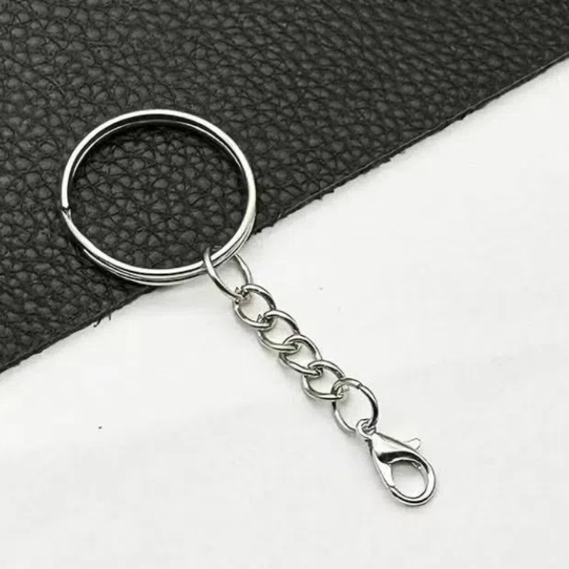 Hardware DIY Jewelry Accessories Metal Key Chain Ring Hanging Chain Car Keychain Trendy Play Doll Pendant Decoration