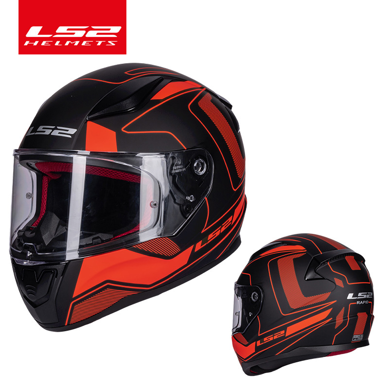 LS2 casco motocicleta casco completo unisex Four Seasons universal casco completo carding Racing running casco más tamaño casco FF353