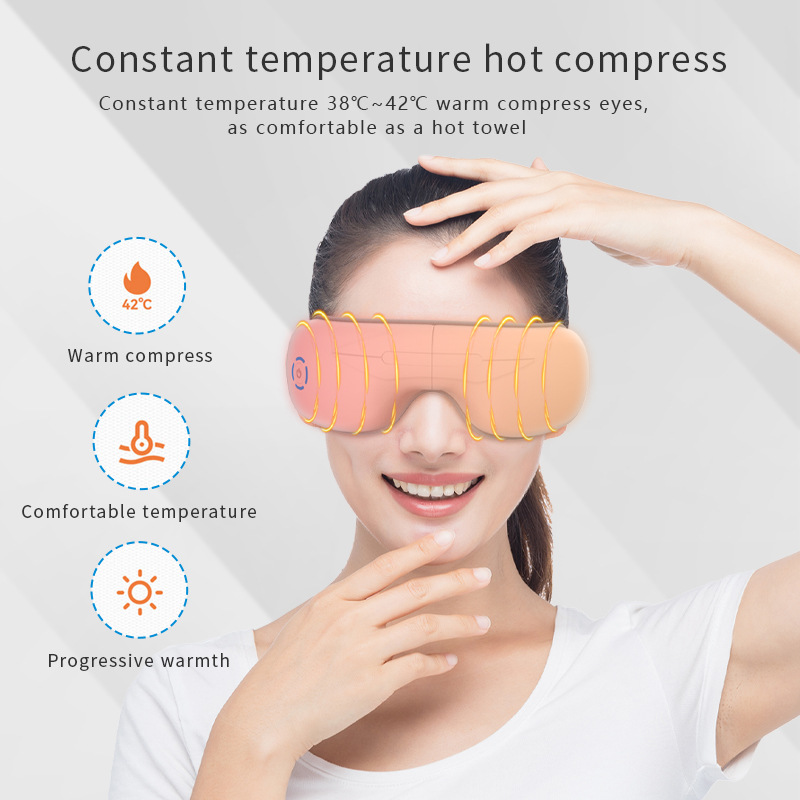 Leesp Smart Sleep Mask with Massage and Heating, Music Eye Massager, Amazon Manufacturer, Eye Care Device