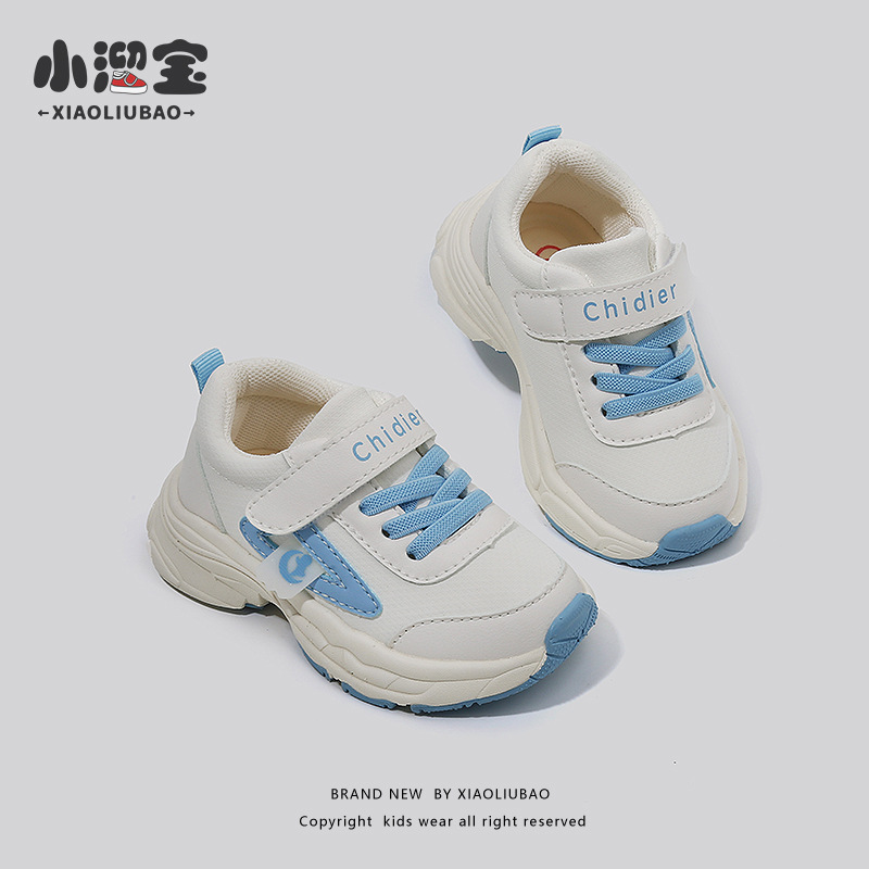 Primavera y otoño nueva zapatilla de deporte de los niños zapatos de papá de los niños zapatos de las niñas de los bebés antideslizante inferior suave antideslizante zapatos para correr