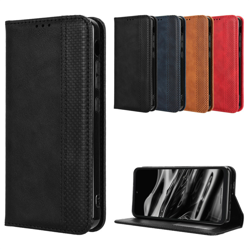 Suitable For XReal Beam Pro Phone Case, Retro Magnetic Wallet Style, Flip Cover With Card Slot, Anti-drop Protective_voghion.com