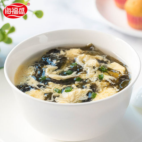 Haifu Shengfu instant soup 12 cups whole box of fresh vegetable stock, seaweed seafood soup, ready-to-eat egg drop hot and sour soup
