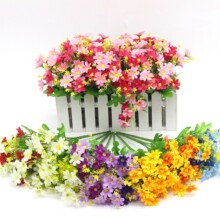 手工仿真花跳兰菊小雏菊跳舞兰绢花婚庆装饰造景工艺品摆件批发