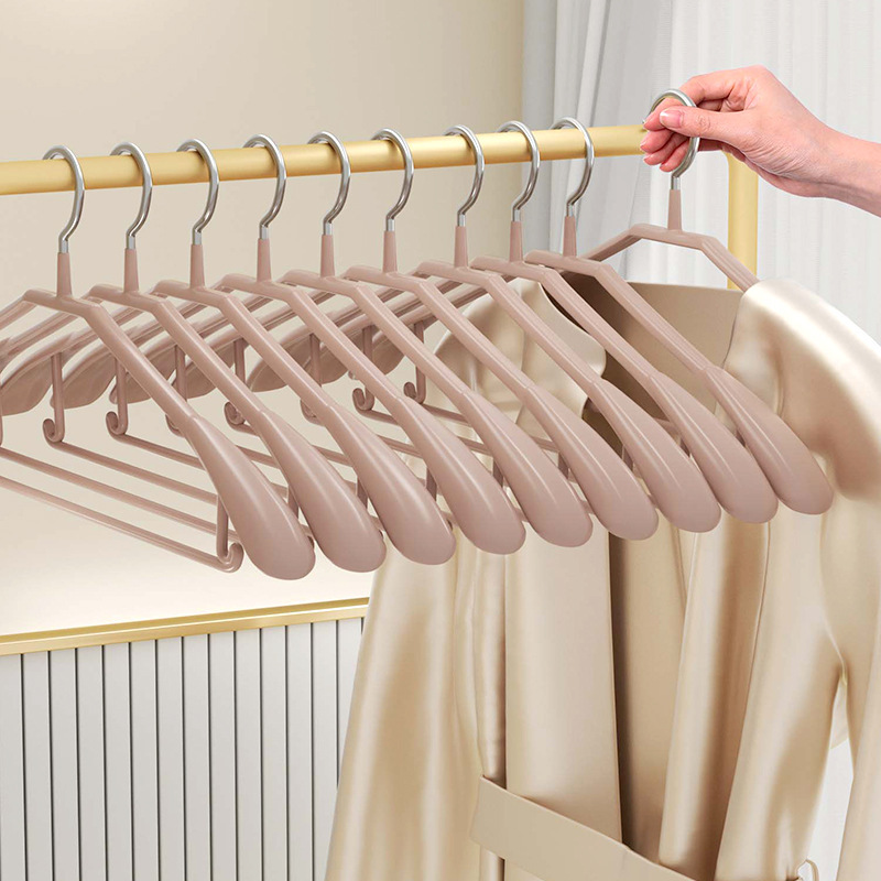 家庭用洋服ハンガー、ワイドショルダー、シームレス、滑り止め、メンズスーツ、アウタースーツハンガー、軽い高級高級コートサポート|undefined