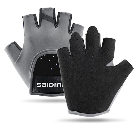 Amazon transfronterizo nuevo guante deportivo de fitness medio dedo ciclismo amortiguador anti-desgaste transpirable anti-deslizante guante anticapullo