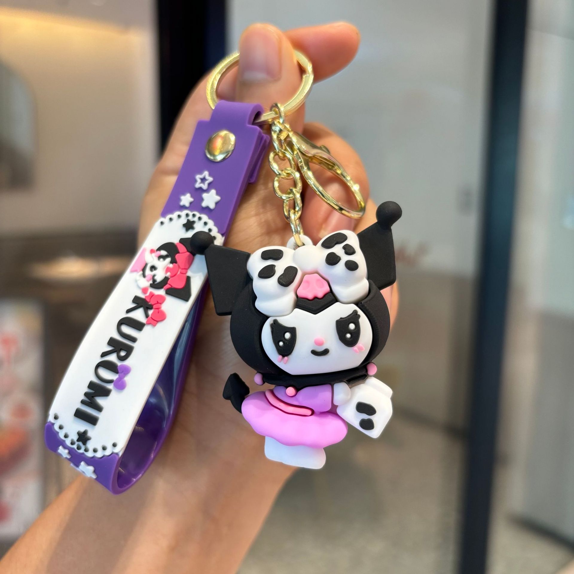 Creativo Sanrio Colomi Keychain PVC Muñeca Colgante Bolso de automóvil Keychain Baby Gripper Regalo pequeño