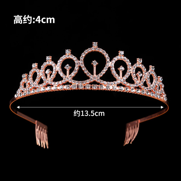Metal Love Ring Rose Gold Crown