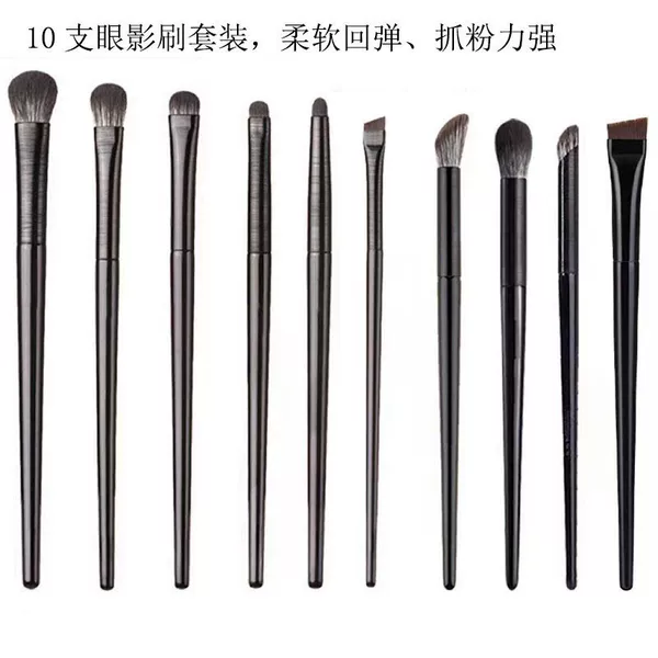Eye Makeup Brush Set with 6 Soft Bristle Brushes for Eyeshadow, Eyeliner, and Fine Detail Application