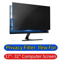 电脑防窥膜32寸悬挂式防蓝光屏幕罩台式显示器护眼防偷窥隔离挡板