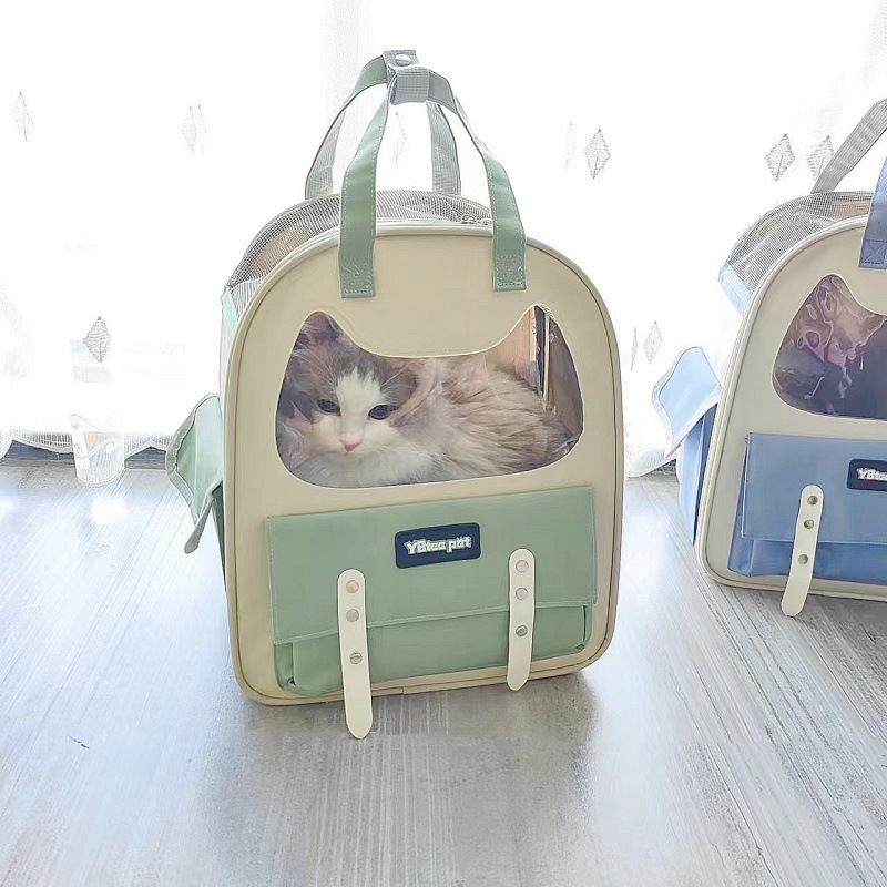 New  Cat for Going Out Portable Shoulder Space Module Large Capacity Breathable Pet Supplies Dog Travel Bag_voghion.com
