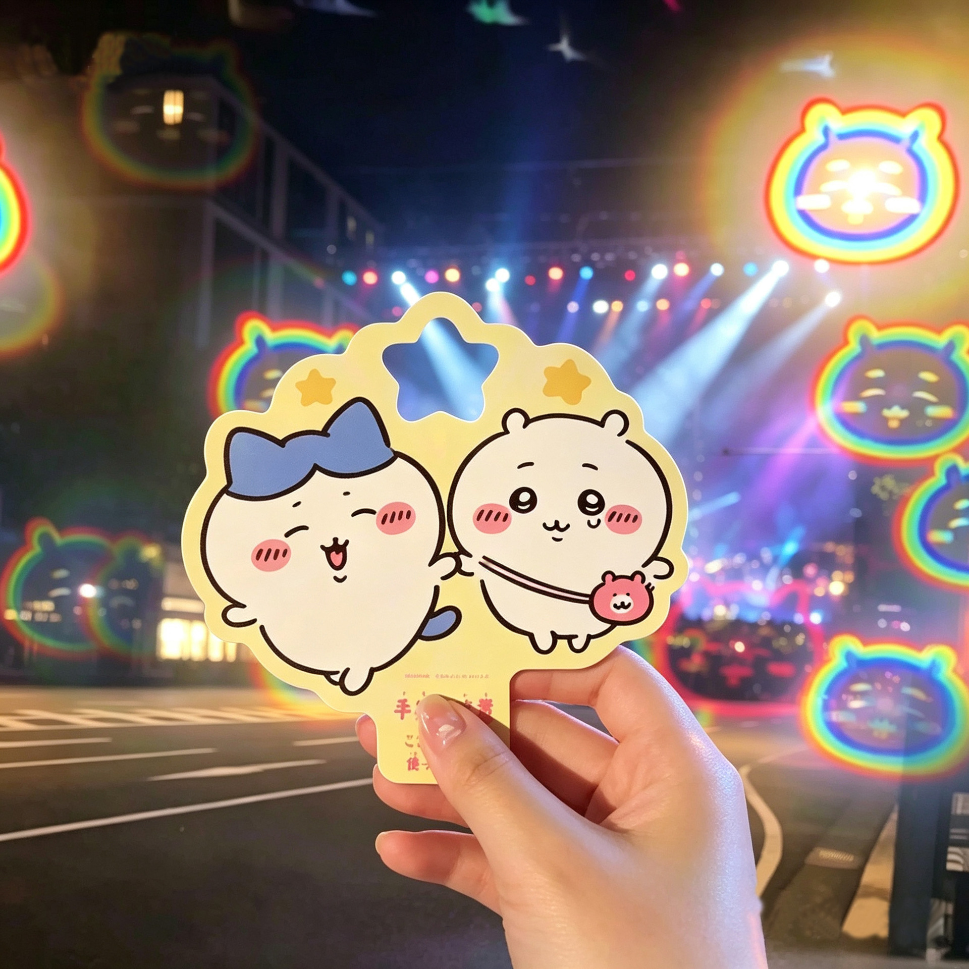 Customized light and shadow diffraction cards, two-dimensional support diffraction films, custom diffraction cards for star concerts