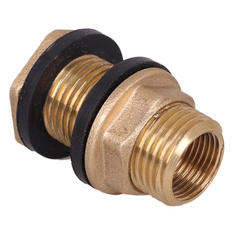 Conector del tanque de agua cubo de la torre de agua tanque de peces de plástico cable interno y externo Conector recto accesorios de tubería de Unión suelta de cobre accesorios de tubería de agua de PVC