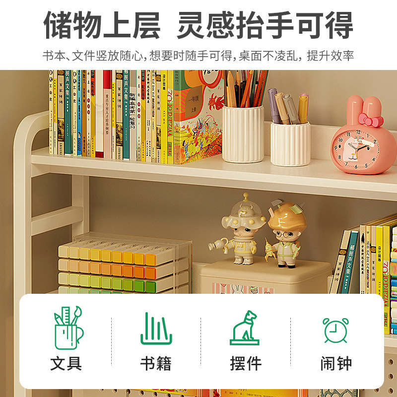 Dormitorio de niña Escritorio de computadora Tocador con estantería Mesa de juegos blanca integrada Escritorio de aprendizaje para estudiantes