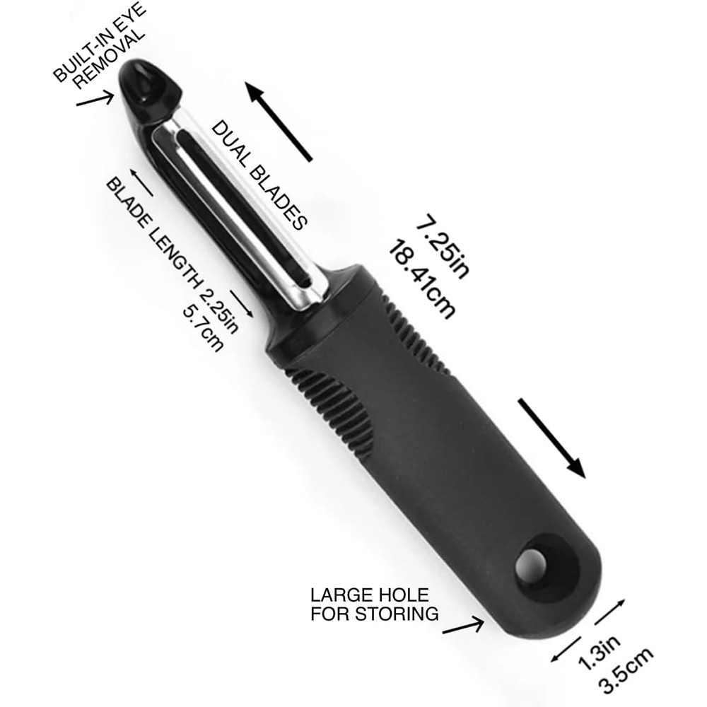 cuchillo de peeling de melón de acero inoxidable cuchillo de peeling multifuncional cuchillo de peeling de frutas de melón de papas cuchillo de raspado casero de manzana