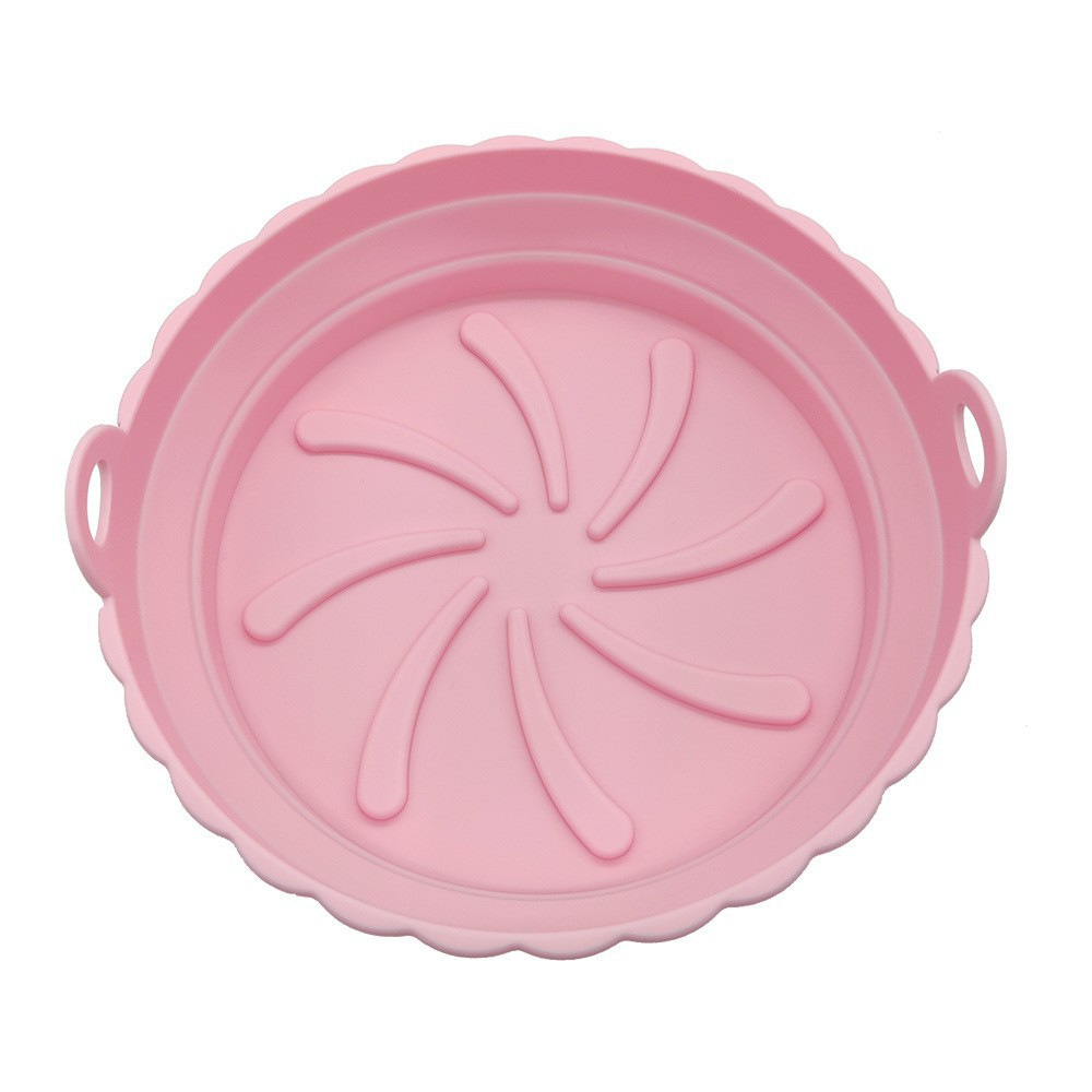 Amazon Hot Silicone Air Fryer Plate Grado de alimentos hogar plegable Silicone Air Fryer Plate