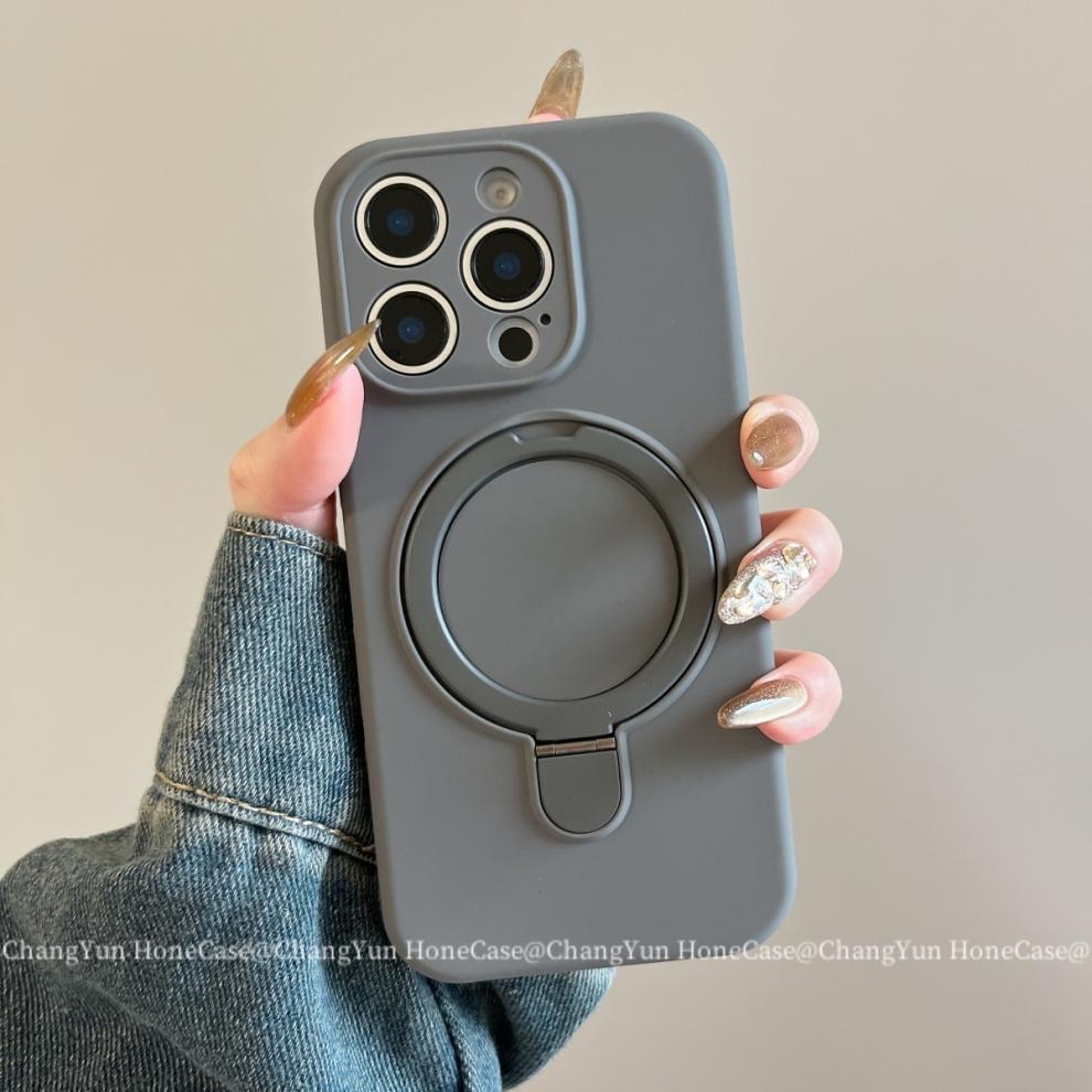 Magnetic Silicone Phone Case For Iphone 15 Pro 14 13 Shockproof_voghion.com