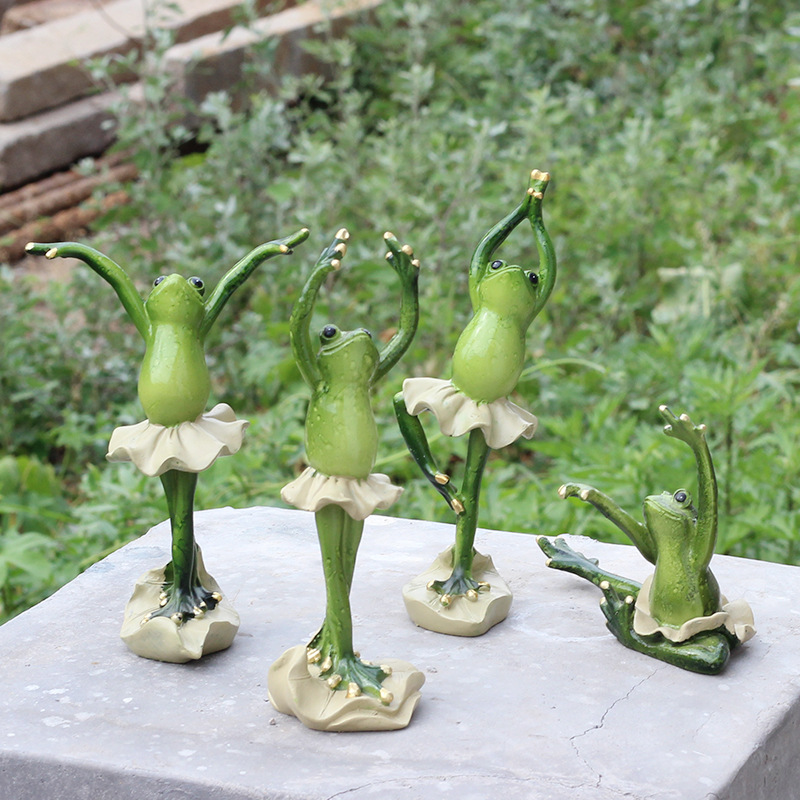 Yoga rana resina artesanía Zibo vidrio decoración de escritorio decoración de la sala de estar ventana gracioso regalo de cumpleaños