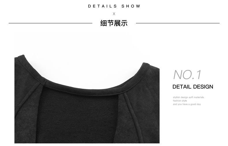 Title 8, Jesienny sweter z okrągłym dekoltem i odkrytymi...