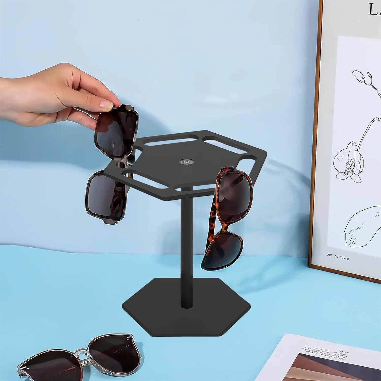 太阳眼镜挂架亚克力可拆装展示台有机玻璃眼镜收纳架展示制定