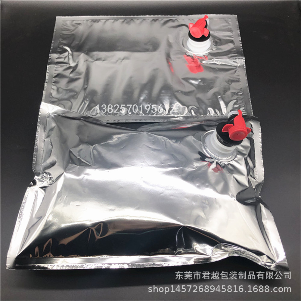 现货液体袋BIB镀铝盒中袋 高阻隔加厚铝箔无菌袋液体包装防光密封-阿里巴巴