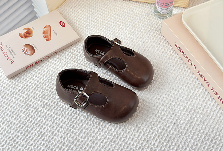 Chaussures mary jane en cuir élégantes pour filles printemps_voghion.com
