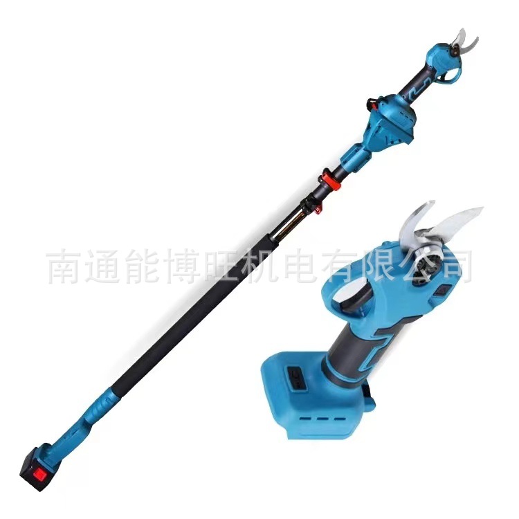 Pantalla de visualización de tijeras eléctricas de jardín ajustable de tres velocidades tipo carga de litio eléctrico sin escobillas barra de extensión de tijeras de poda