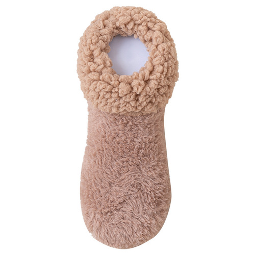Heated foot warmer socks for women, suitable for autumn and winter, mid-calf length, warm foot pads, ideal for sleeping in winter, warm cashmere, anti-slip floor socks
