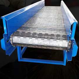 不锈钢链板输送机耐高温煤矿山石隧道物料重型平板数控链板输送机
