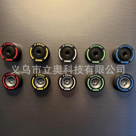 Formula 1 Tire Fridge Magnets Fórmula 1 Neumáticos para refrigerador