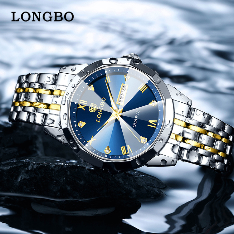 Longbo brand men's quartz watch a generation of simple casual lovers watch waterproof men's watch men's watch
