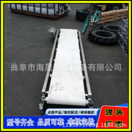 电子装配流水线图片 裙边格挡爬梯上料机 电动滚筒皮带输送机