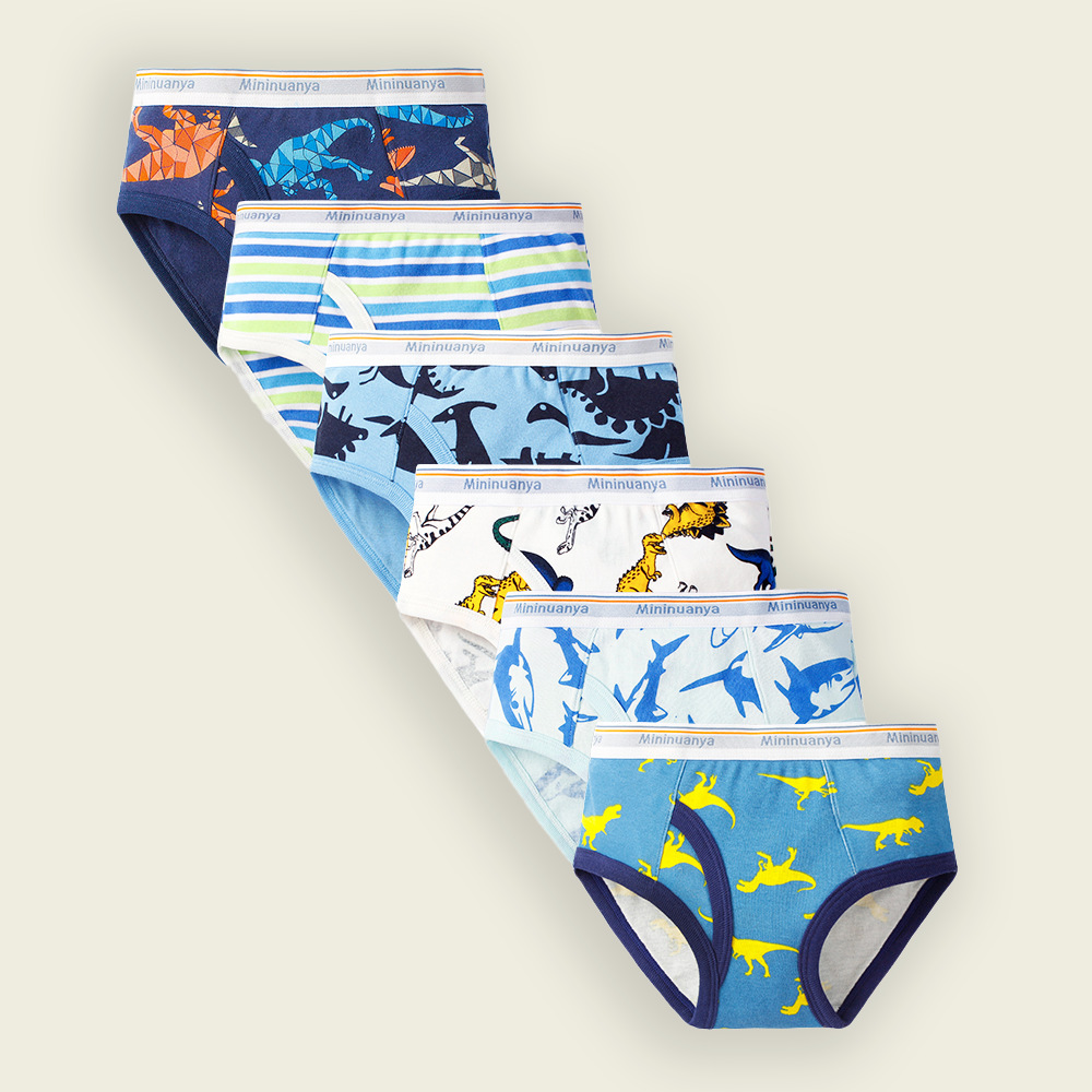 European and American cartoon printed mens boy underwear ribbed large medium small children triangle shorts kids bottom pants children wholesale