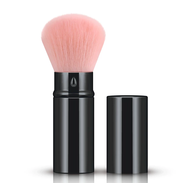 Black retractable brush-pink hair 8.8*2.3cm
