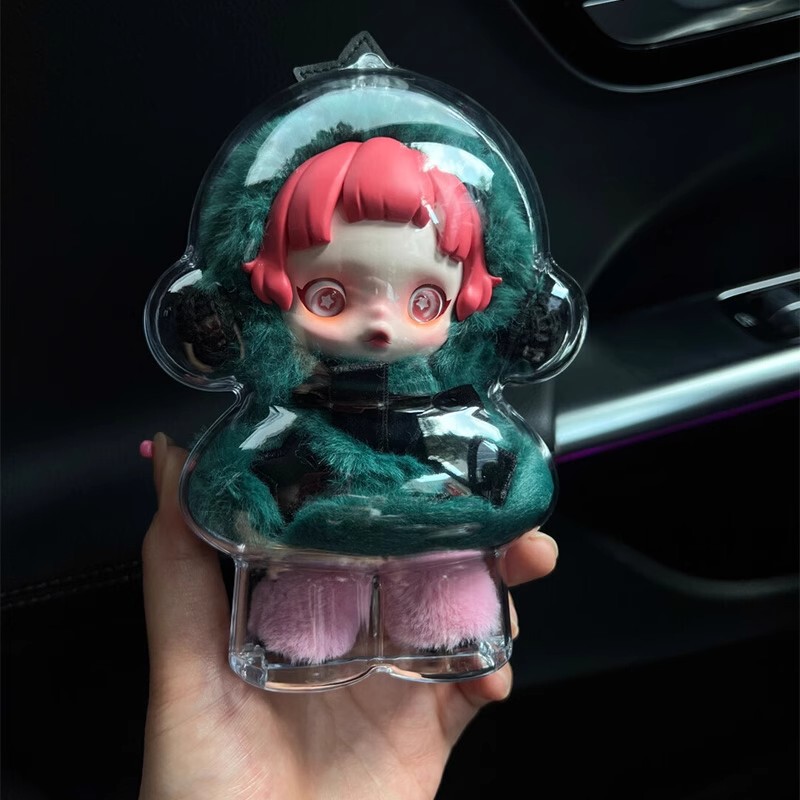 バブルマットspエナメルぬいぐるみSKULLPANDA冬楽章全透明アクリル保護カバー|undefined