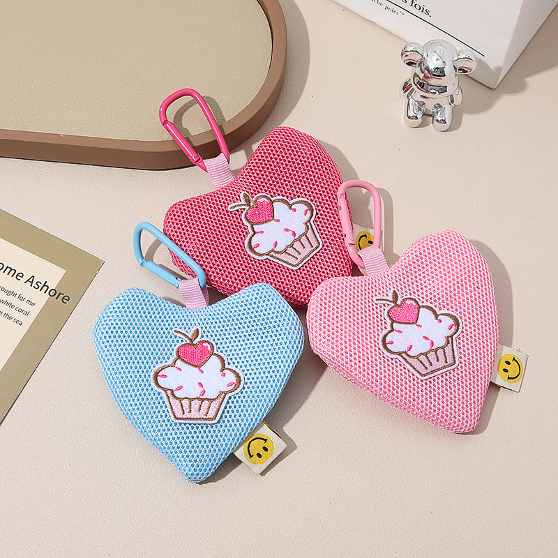 Fun Expression Heart Bag, Fisherman Hat, Coin Purse, Bluetooth Headset Bag, Suitable for Mobile Phone Case, Hanging Bag, Portable Lanyard